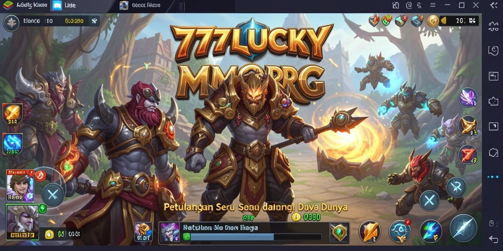 Tampilan gameplay MMORPG yang seru di 777LUCKY.