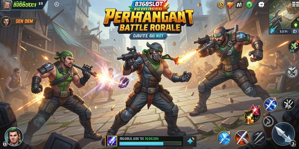 Tampilan mendebarkan dari gameplay <strong>8368SLOT</strong> saat pertempuran intens.