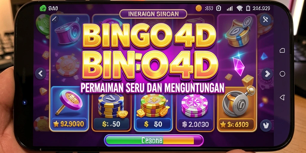 Tampilan gameplay BINGO4D dengan tema Slot yang mengesankan.