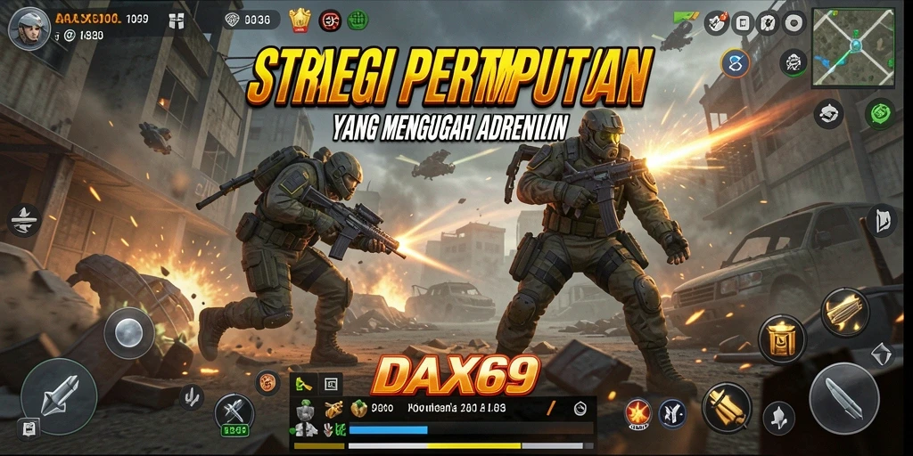 Gameplay DAX69 yang intens dan membutuhkan strategi cerdas.