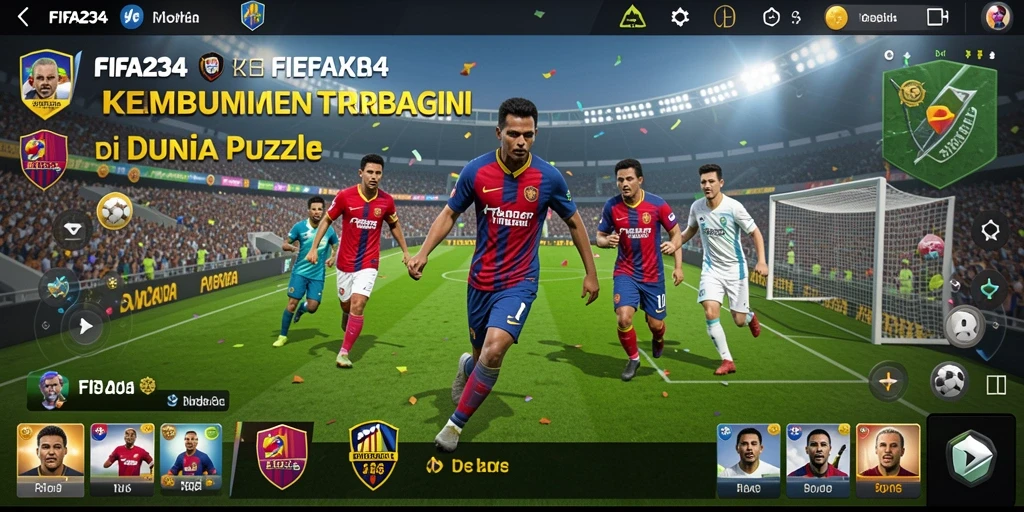 Tampilan gameplay seru di FIFA234 dengan berbagai teka-teki menarik.