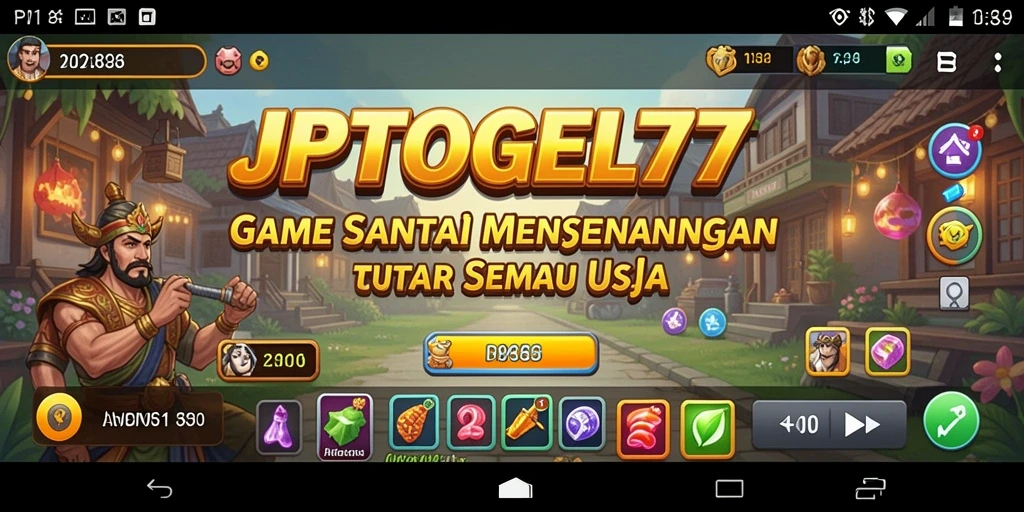 Tampilan gameplay seru dan interaktif di JPTOGEL77.