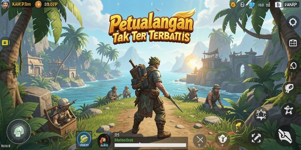 Tampilan gameplay KAKRP dengan dunia terbuka yang luas dan interaksi mendalam.