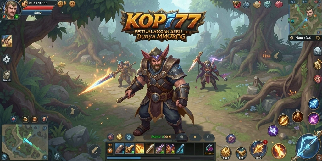 Gameplay KOPI77 yang penuh aksi dalam dunia MMORPG.