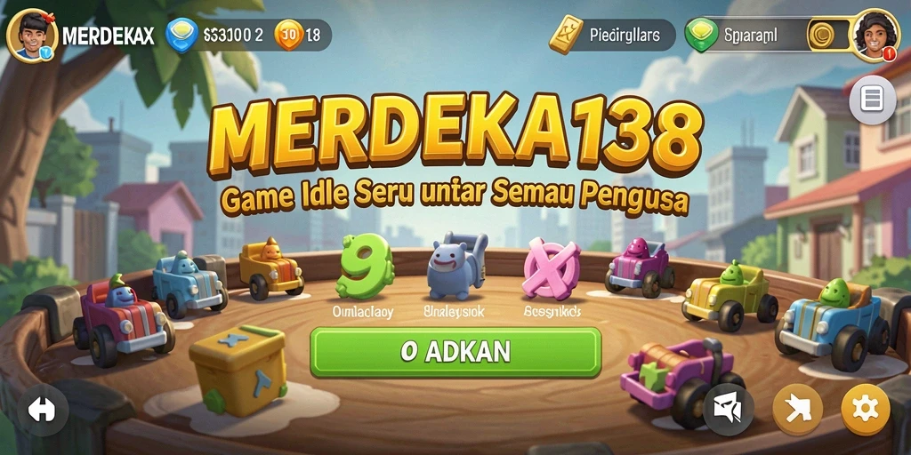 Tampilan gameplay seru di MERDEKA138 dengan mekanisme Idle.