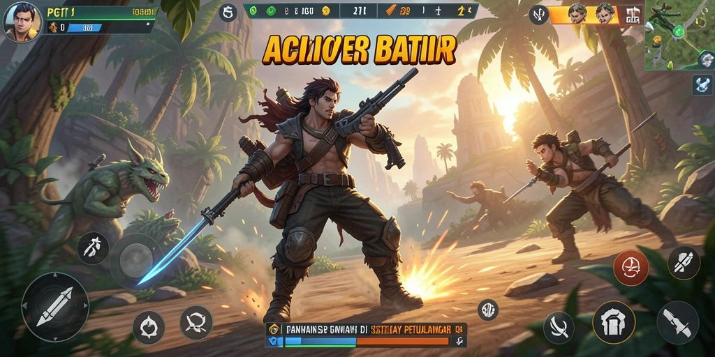 Gameplay PG11 menampilkan pertempuran yang intens dan grafis memukau.