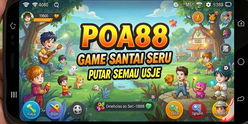 Tampilan seru gameplay POA88 dengan karakter menarik dan aksi menyenangkan.