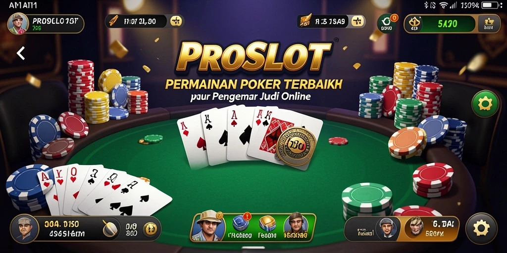Screenshot utama PROSLOT menampilkan gameplay yang seru dan dinamis.