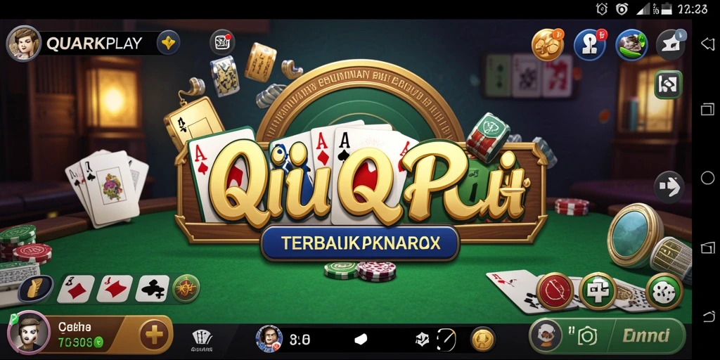 Tampilan gameplay seru dari QUARKPLAY yang menampilkan keseruan bermain QiuQiu.