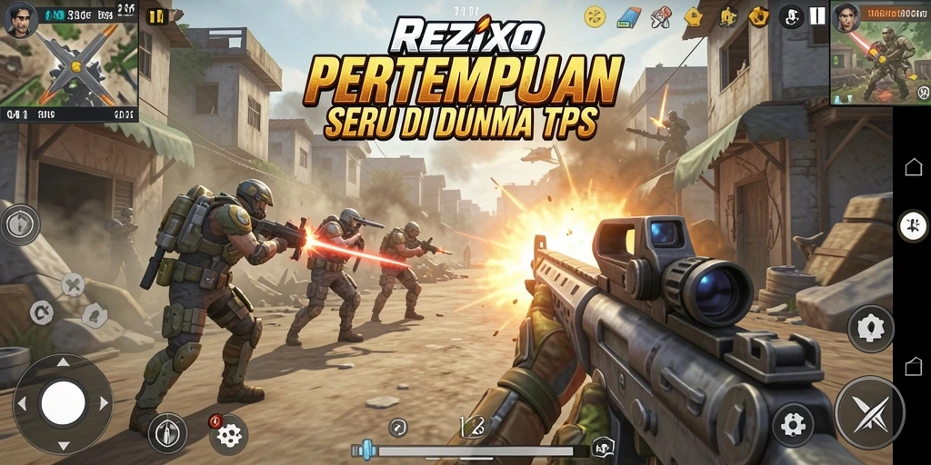 Gameplay seru dan intens di dunia TPS REZIXO.