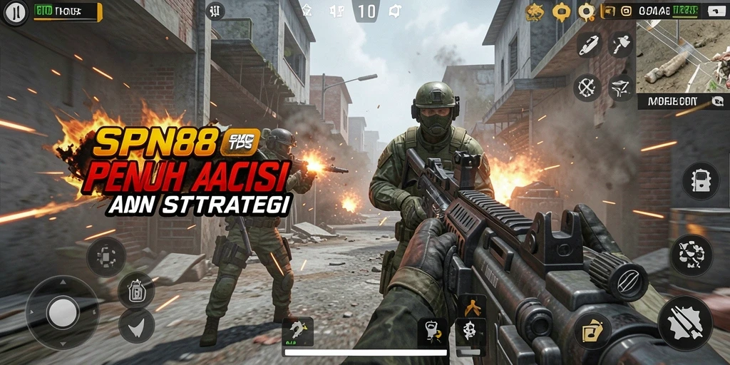 Gameplay seru SPN88 dengan aksi tembak-menembak yang mendebarkan.